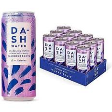 Food & Drinks Dash Water Dash Water Blackcurrant 12 x Flavoured Sparkling Spring Water 33cl