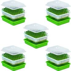 Propagators on sale Tlily 5X Seed Tray with Lid Free Bean Sprout Grower