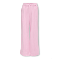 Rosa Byxor Only Kids Siesta Pull Up Lin Blend Bukser - Pirouette