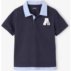 Recycled Materials Polo Shirts Children's Clothing Vertbaudet 2-in-1 Effect Polo - Night Blue