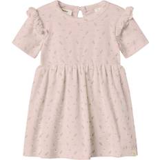 1-3M Kjoler Name It Kjole beige / grøn / lys pink - 62