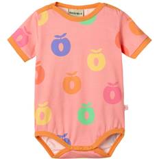 Småfolk Apples Kortermet Baby Body Blossom - Rosa