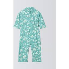 John Lewis Kids' Into The Wild Sunpro Swimsuit - Green