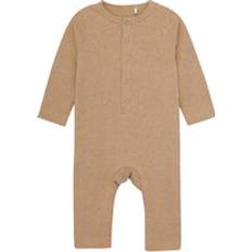L Jumpsuits Fixoni Romper LS Mélange Rib - Brun