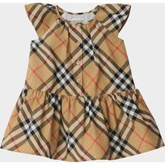 Burberry Baby Girls Check Cotton Dress - Beige