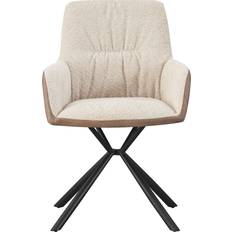 Henley Swivel Dining - Brown Kitchen Chair 65cm 2pcs