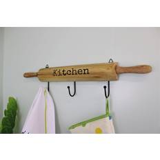 Hooks & Hangers on sale Geko Wooden Wall Hooks with Rolling Pin Design Hook & Hanger