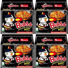 Samyang Pasta, Rice & Beans Samyang Hot Chicken Buldak Ramen Instant Noodles Halal 140g Pack of 20