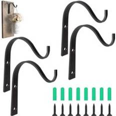 AlwaysH 4 Pcs Iron Plant Hanger Wall Mounted Hooks