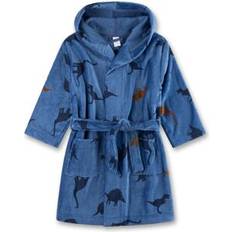 Dinosaurs Dressing Gowns Sanetta Kid's Bathrobe AOP - Blue
