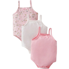 Shein Baby 3pcs Floral Print Bow Front Cami Bodysuit