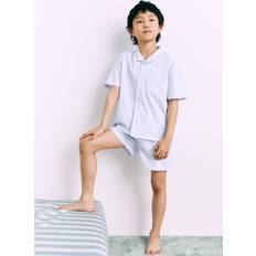 White Pyjamases Mango Two-Piece Short Pyjamas - Off White