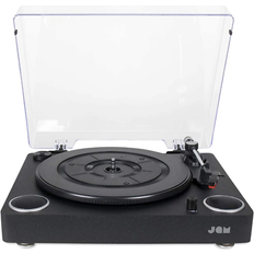 Vinyl player with speakers Jam Sound Turntable Black Stereo Speakers Vinyl Record Player
