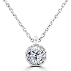 White Gold Necklaces C W Sellors Lab Grown Diamond Solitaire Necklace - White Gold