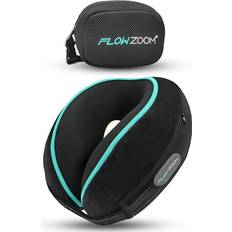 Hemtextil Flowzoom Dream Memory Foam Resekudde med 360° Huvud- och Nackstöd Svart Nackkudde