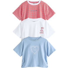 Ternede T-shirts NEXT Bluser & T-shirts - Lyseblå/Cranberry/Hvid