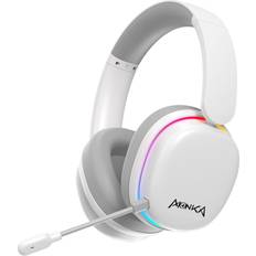 Marvo Høretelefoner Marvo MONKA ECHO RS Hovedtelefoner Med Mikrofon Hvid Subwoofer Tri-mode