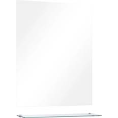 vidaXL Specchio Da Parete Con Mensola 50x60 cm Vetro Temperato
