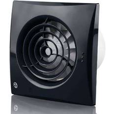 Black Bathroom Extractor Fans Blauberg Calm Zone 1 Silent Extractor Fan Black Humidity Timer 100mm