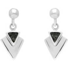 Jewellery C W Sellors Sterling Silver Preseli Bluestone Arrowhead Drop Earrings - Silver