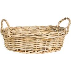 Ib Laursen With Handles 2 High Edge And Rattan 38 cm Serving Tray