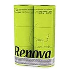 Toalettpapper på rea Renova Black Label Green Toalettpapper 6 Rullar Färger Dubbelsidig Teknik 3-lager Grön