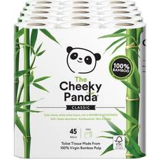 Ultra Sustainable Hypoallergenic 100% Bamboo Toilet Roll Pack of 45