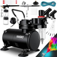 Masko Airbrush Set Med Kompressor 4 Bar