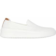 Skechers Women's Court Break A-Okay Sneaker White Textile/Synthetic Vegan Machine Washable