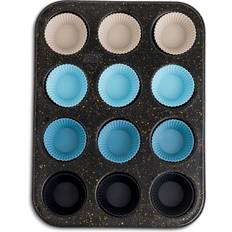 Thyme & Table 12 cup nonstick muffin silicone baking cups Muffin Tray 14x10 "