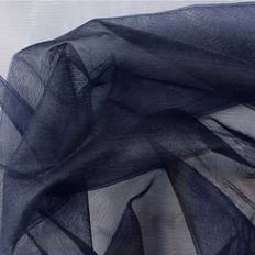 Hemtextil Balsløw Tyll Med Glitter Tyg 150cm 13 Marinblå Metervara Blå