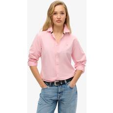 Superdry Dam Skjortor Superdry Slim Fit Oxford Long Sleeve Shirt