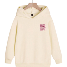 Shein pc Girls Casual Printed Pullover Fleece Lined Hooded Sweatshirt Warm Winter Youth Apparel
