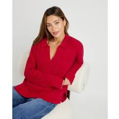 Kristen Polo Sweater - RUBY