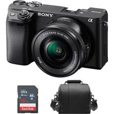 Sony A6400 Black Kit Sel 16-50mm F3.5-5.6 OSS Black +Bag +16GB SD Card