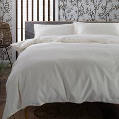 The Lyndon Company Double Ecru Duvet Set - Cream Bed Linen White
