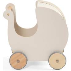 Sebra Dukkevogn I Træ Classic White 45 x 25 x 44 cm