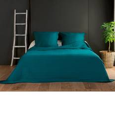 Couvre-lits Linder Couvre Lit Et Taie Matelassés Polyester Vert Emeraude 180x240 cm Couvre-lit Vert (260x180cm)