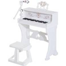 Homcom 37 Keys Kids Piano Mini Electronic Keyboard Light