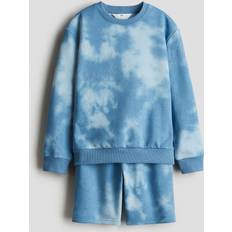 Polyester Øvrige sæt H&M Dreng 2-Delt Sweatshirtsæt - Blå
