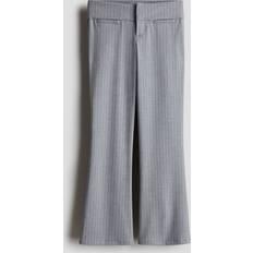 H&M Utsvängd Kostymbyxa - Grå/Randig
