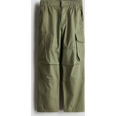 H&M Boys Canvas Parachute Trousers - Green