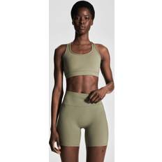 H&M Shorts H&M Träningscykelbyxa med SoftMove - Khakigrön