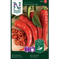 Februari Grönsaksfröer Nelson Garden Fröer Chilipeppar Cayenne Long Slim