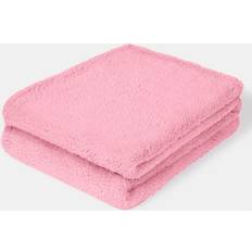 Brentfords Teddy Fleece Blankets Pink (200x150cm)