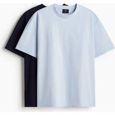 H&M T-shirt Loose Fit - Blå