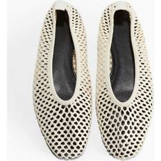 H&M Flätade Ballerinaskor - Ljusbeige