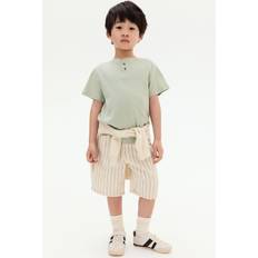 H&M Pojke 2-pack T-shirt i Farfarsmodell - Grön/Vit