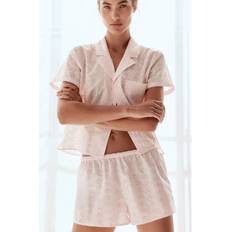 Pyjamasar H&M Pyjamas Med Broderie Anglaise - Ljusrosa