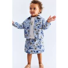 M Skirts Children's Clothing H&M Baby Patterned Jacquard-Weave Skirt - Blue